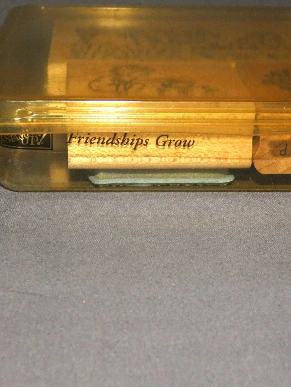 Stampin' Up! Friendships Grow 4 Piece Rubber Wood Stamp Set